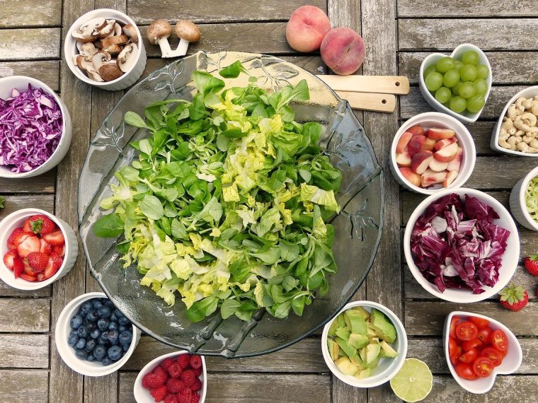 salad, fruit, berry