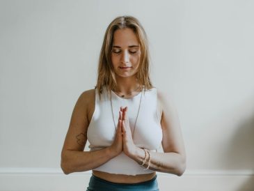 Woman Doing Yoga Inside A Room